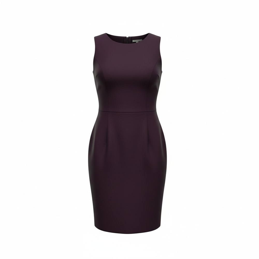 Sag Harbor Deep Purple Midi Dress - Picture 2 of 10